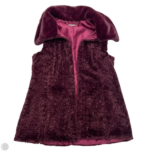 Vest Fleece By White House Black Market In Purple, Size: M