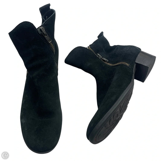 Boots Leather By Born In Black, Size: 8