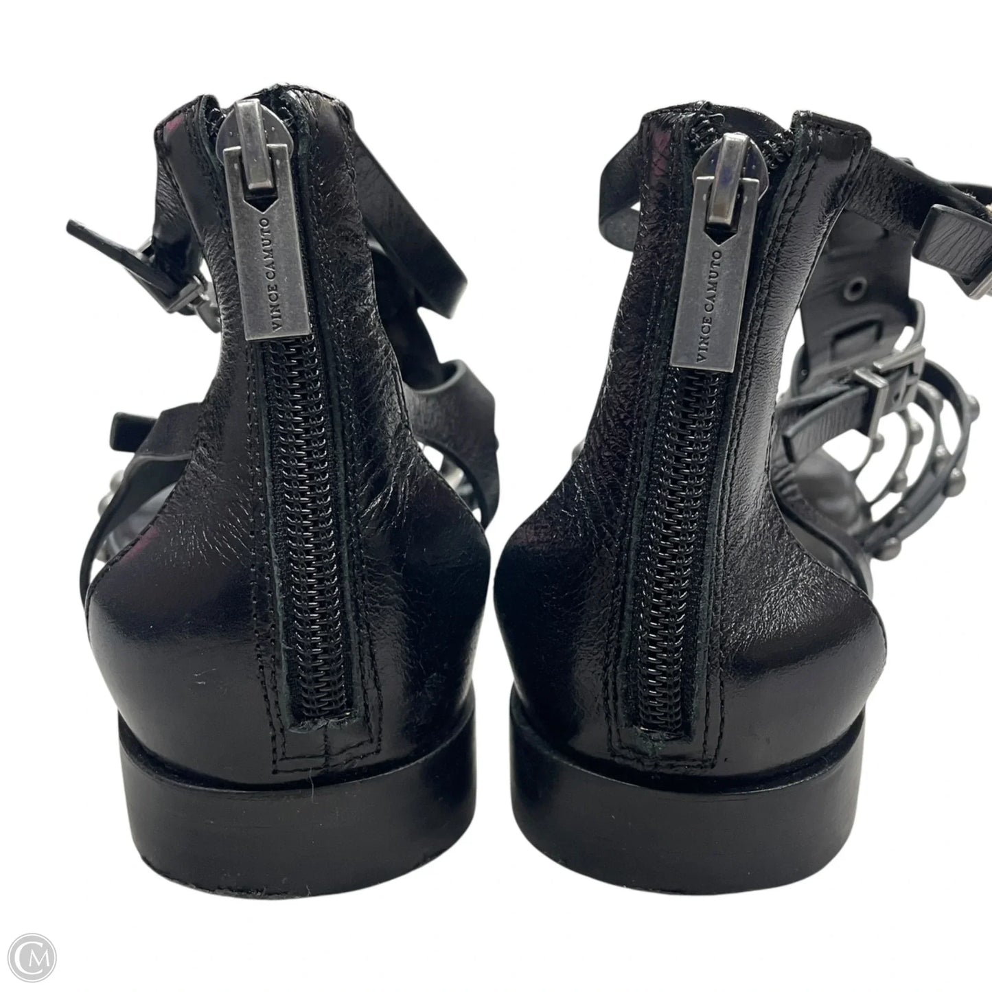 Sandals Flats By Vince Camuto In Black, Size: 8.5