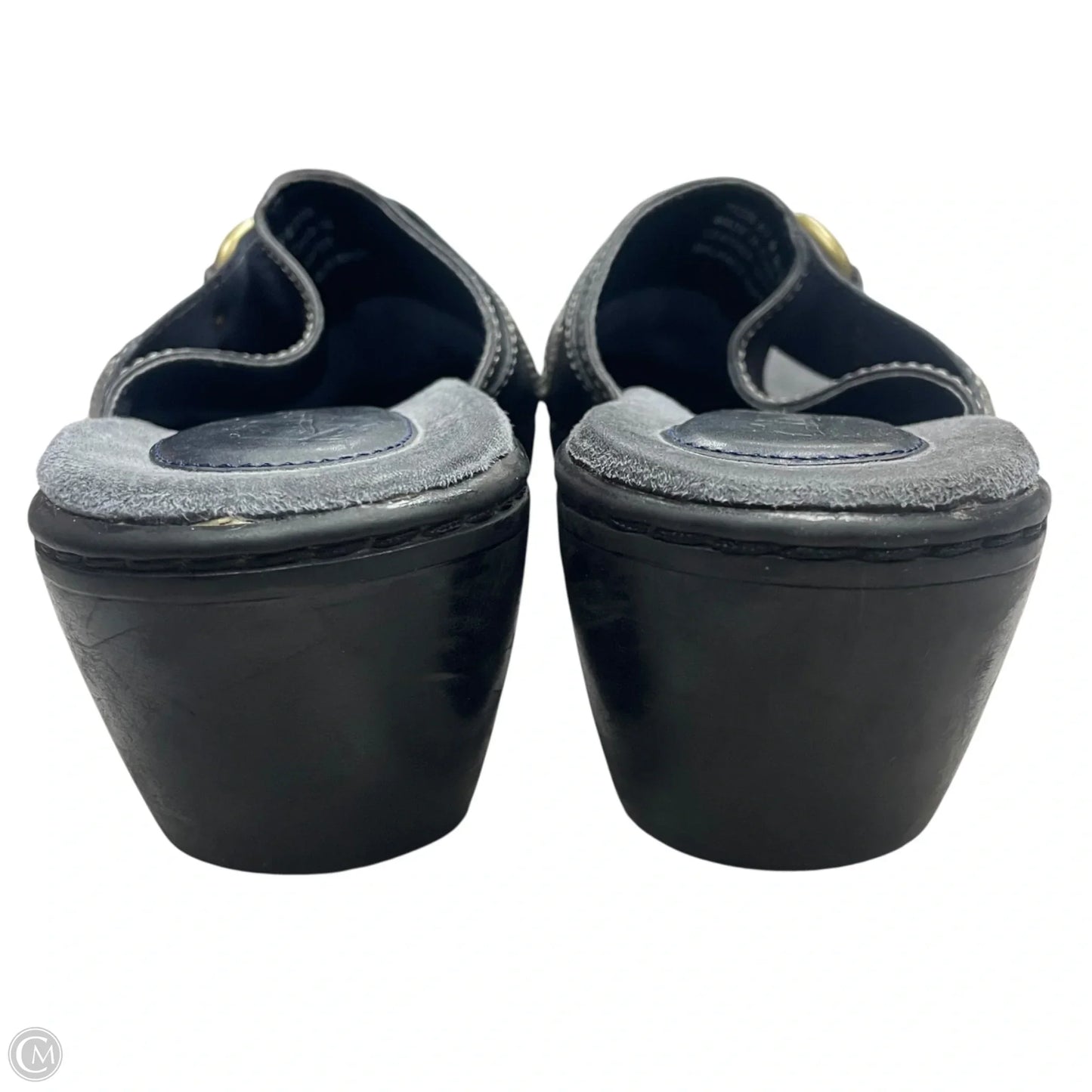 Sandals Heels Block By Clarks In Navy, Size: 8.5