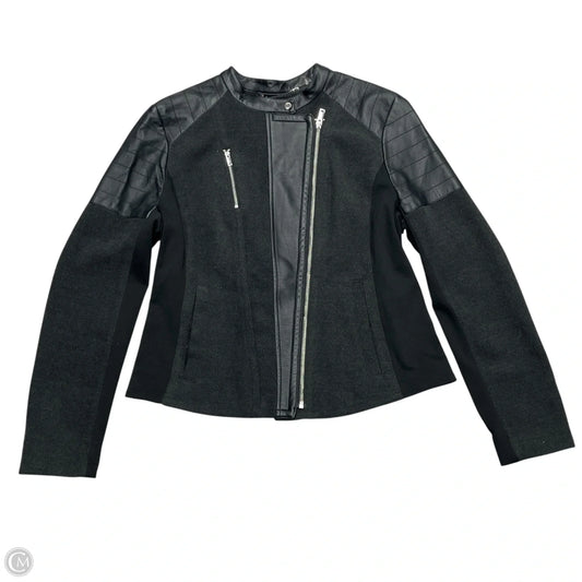 Jacket Moto By Black Rivet In Black, Size: L