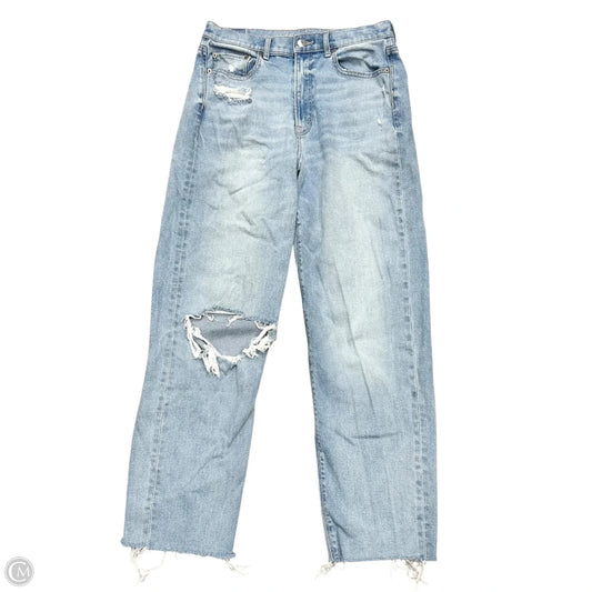 Jeans Boyfriend By American Eagle In Blue Denim, Size: 8