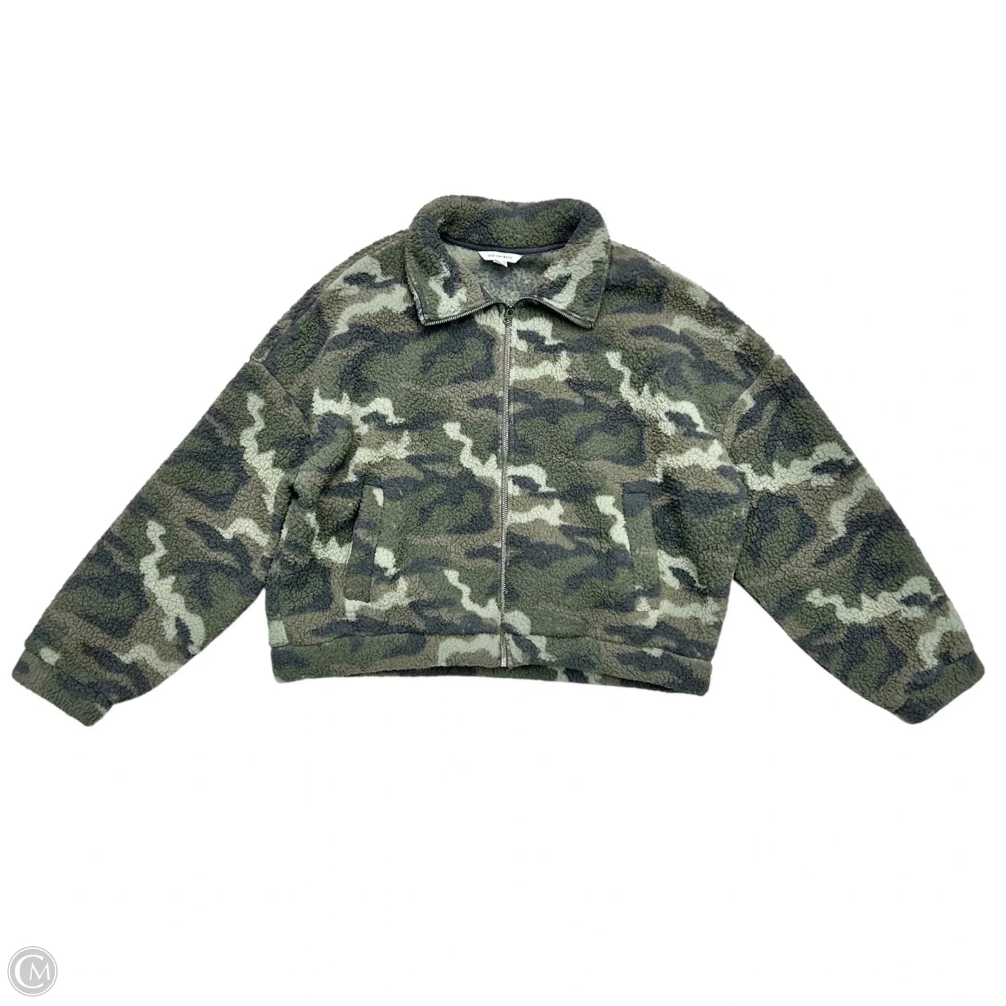 Jacket Faux Fur & Sherpa By American Eagle In Camouflage Print, Size: Xl