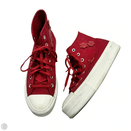 Shoes Flats By Converse In Red, Size: 9.5