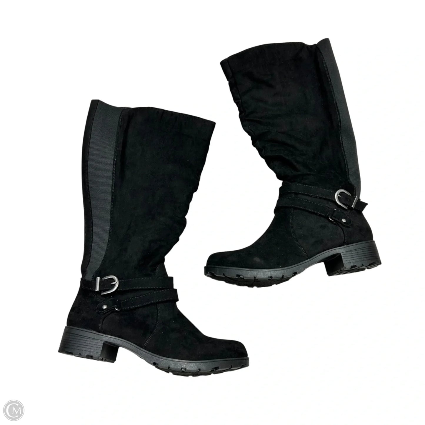 Boots Mid-calf Heels By Unr8ed In Black, Size: 9