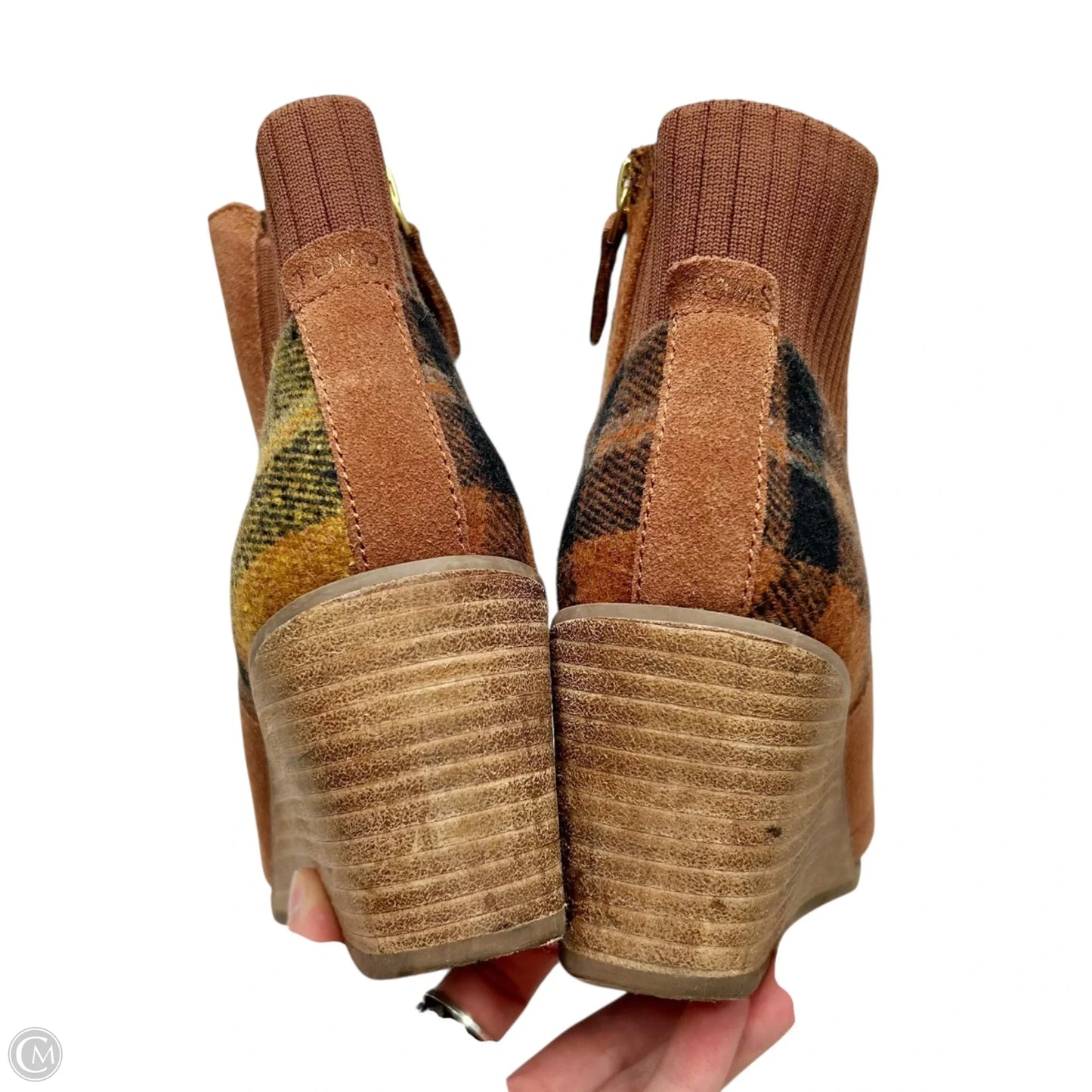 Boots Ankle Flats By Toms In Rust, Size: 8