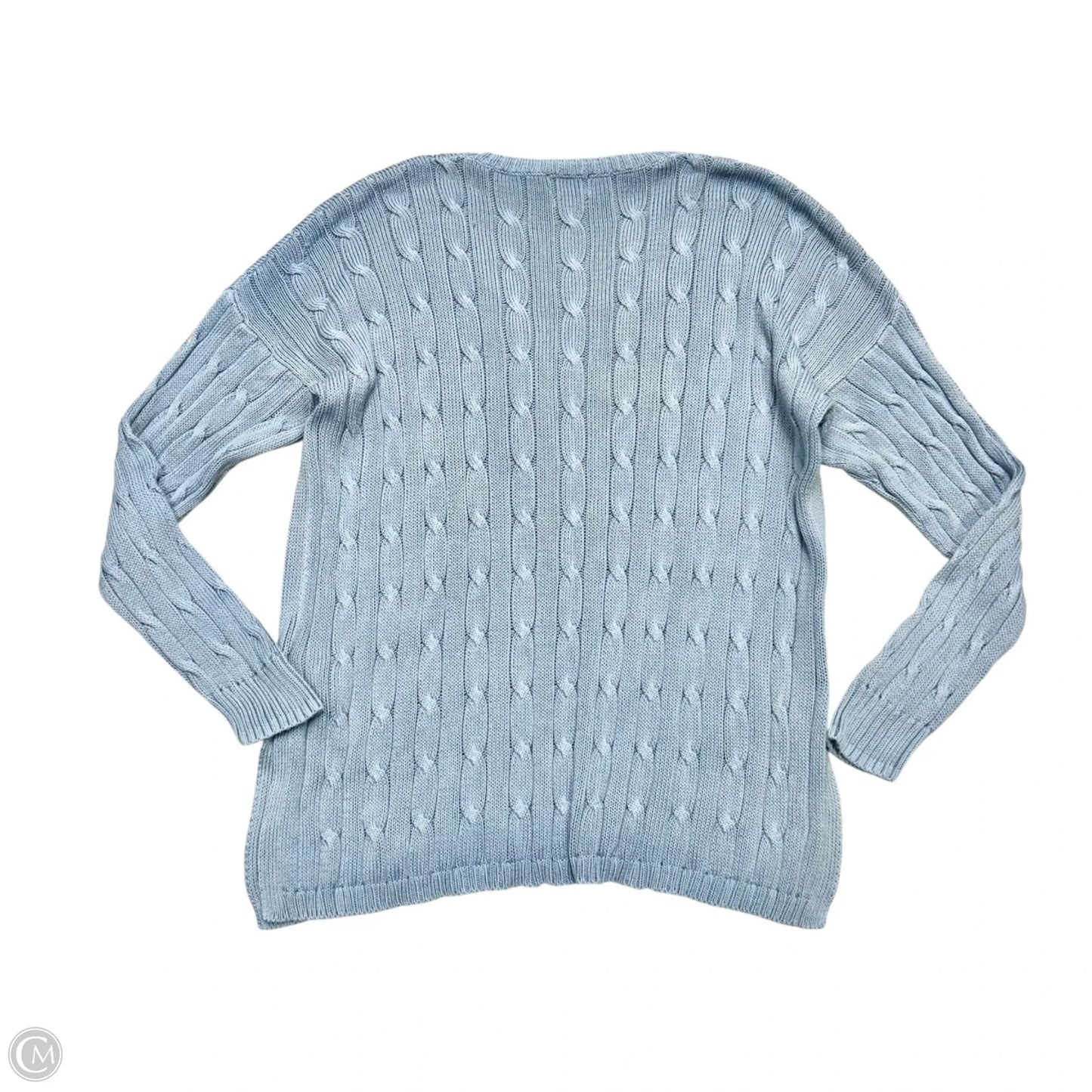 Sweater By Polo Ralph Lauren In Blue, Size: L