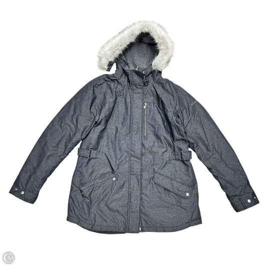 Coat Parka By Columbia In Grey & White, Size: Xl