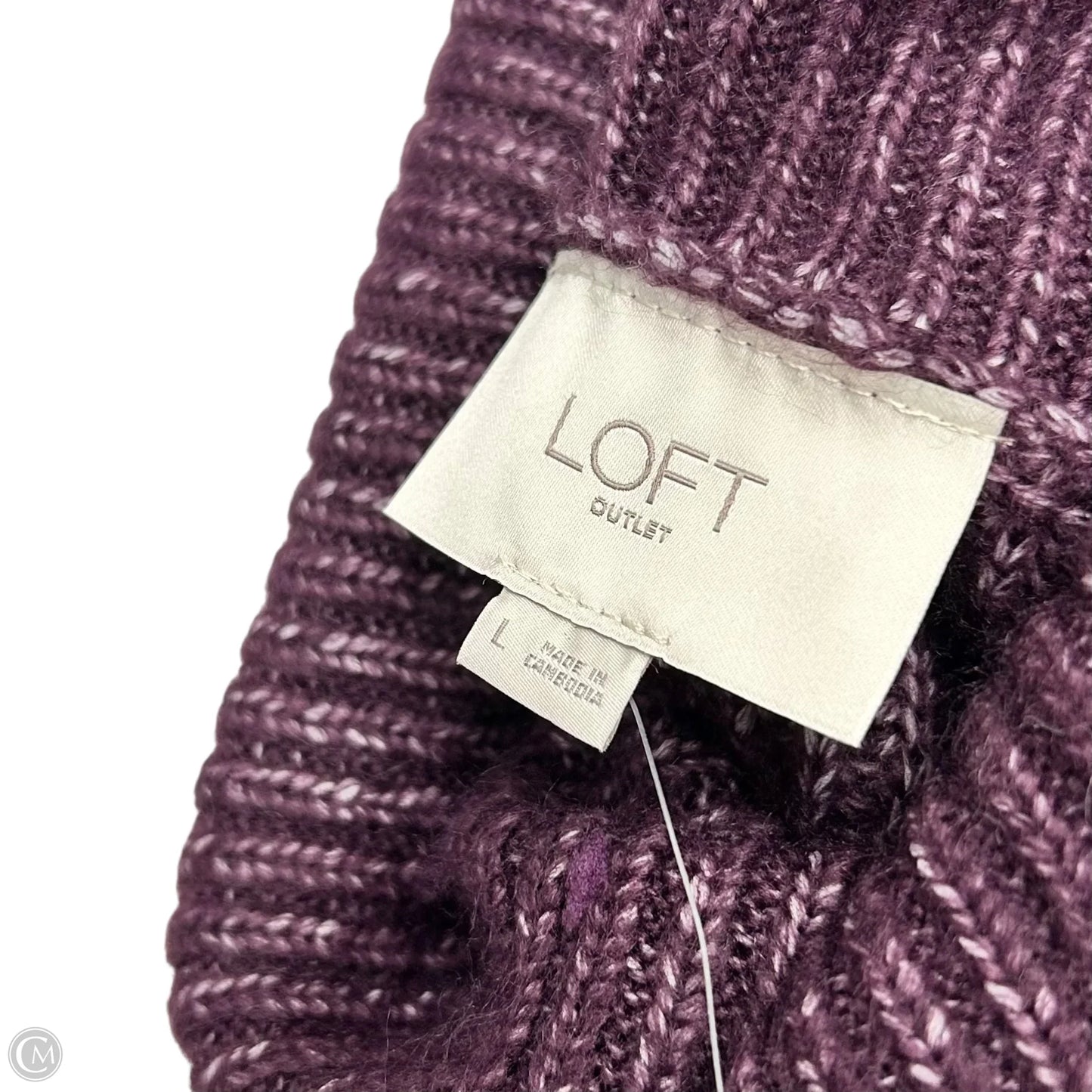 Sweater By Loft In Purple, Size: L