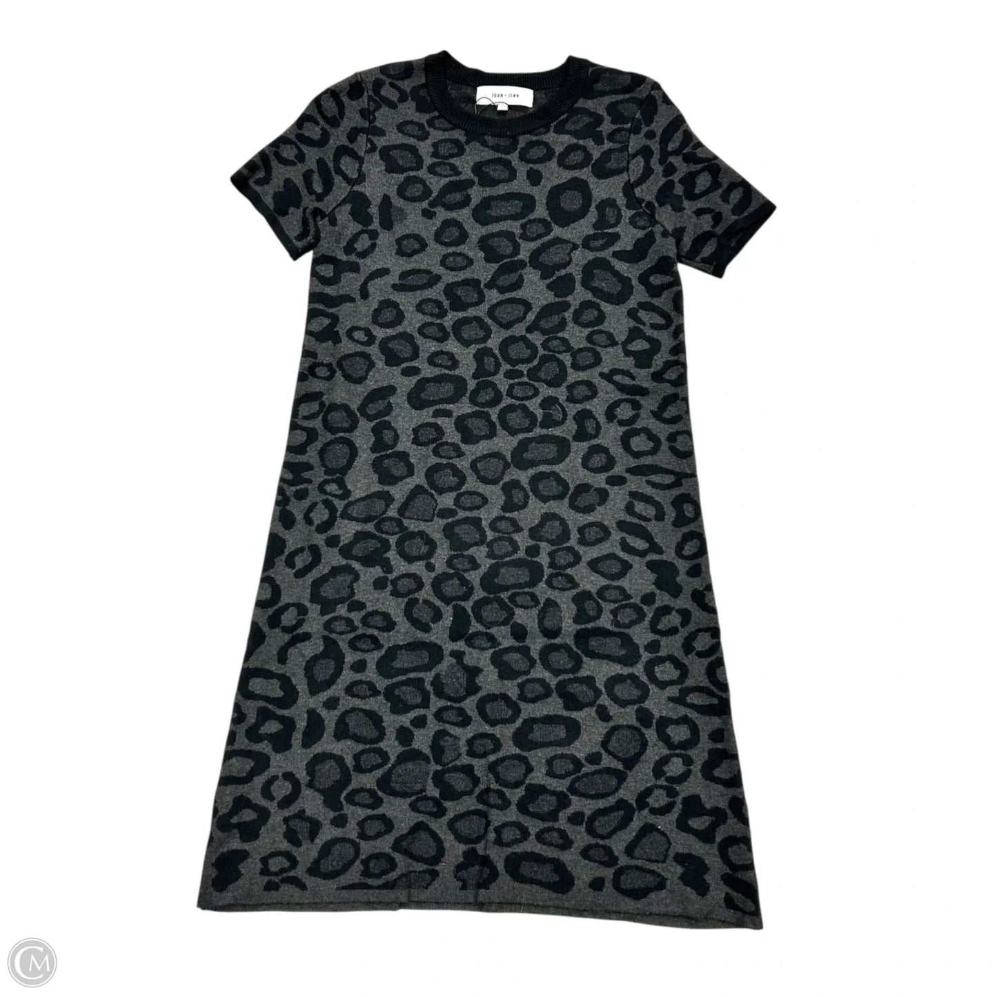 Dress Casual Midi By John + Jenn In Black & Grey, Size: S