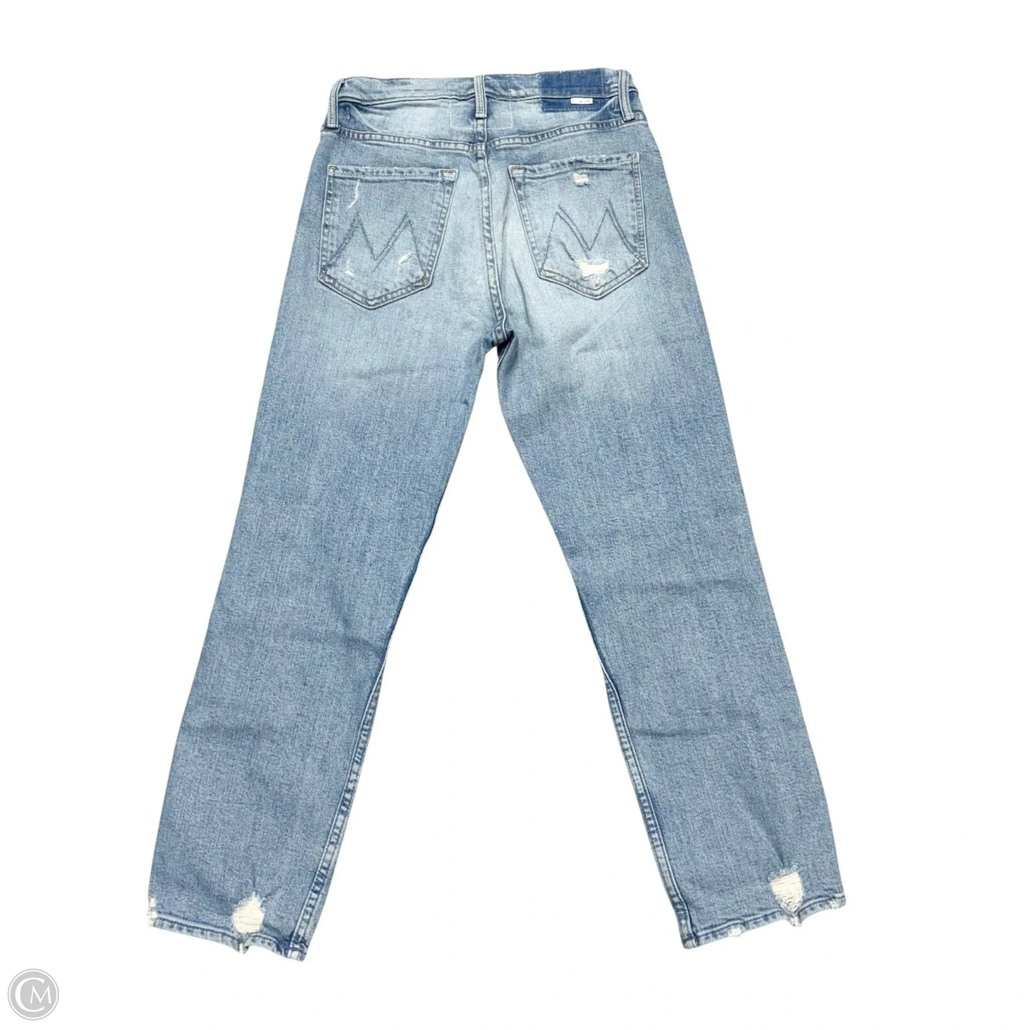 Jeans Straight By Mother In Blue Denim, Size: 2