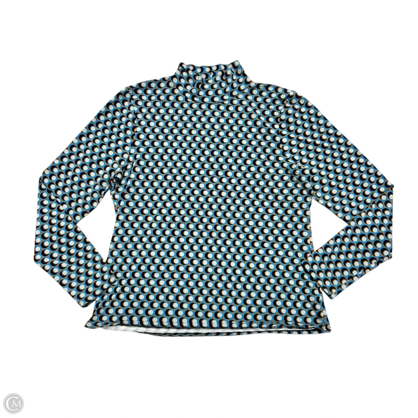 Top Long Sleeve By Maeve In Blue & Brown, Size: Xl