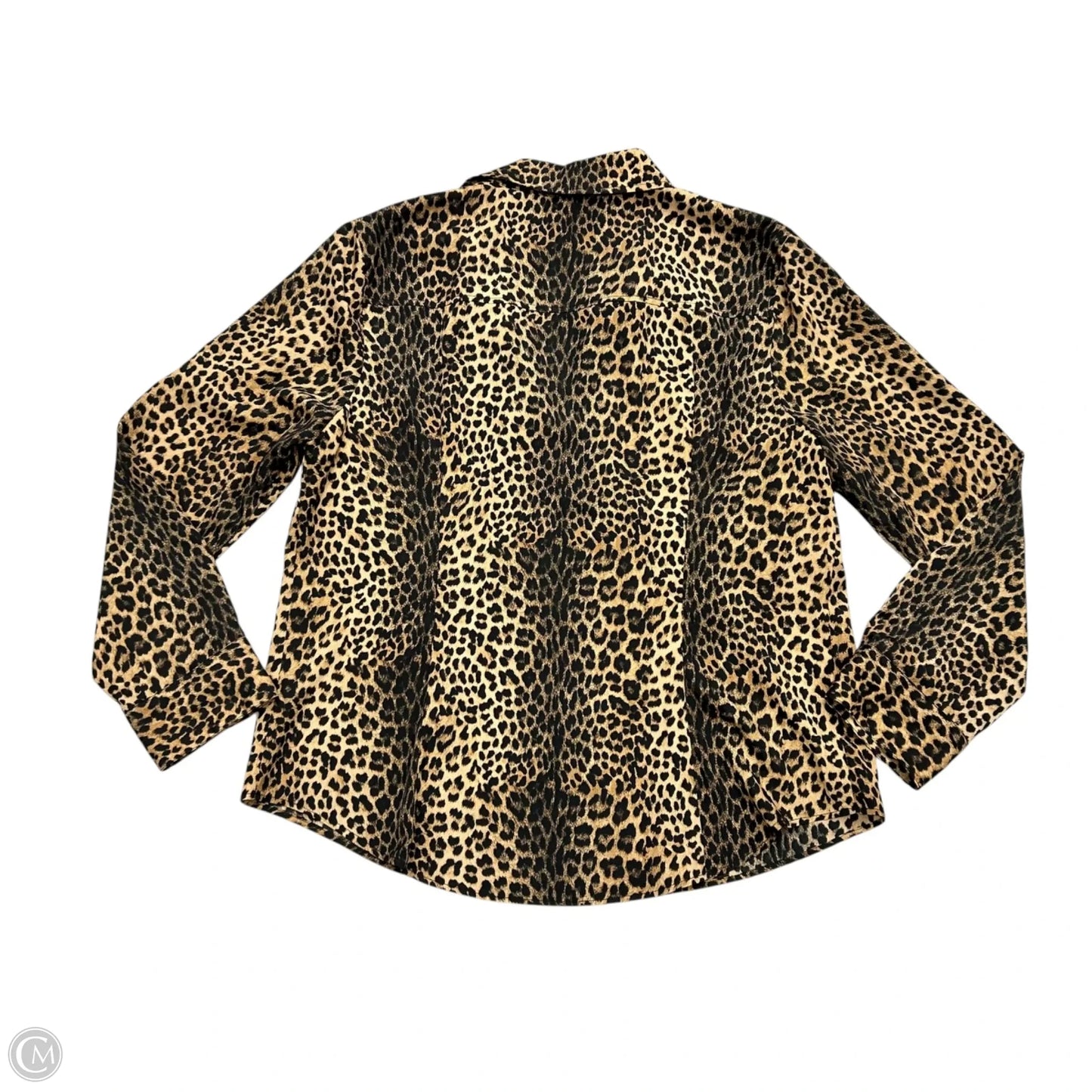 Jacket Shirt By Michael By Michael Kors In Animal Print, Size: Xl