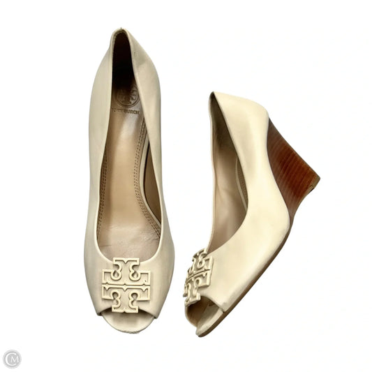 Shoes Designer By Tory Burch In Cream, Size: 10