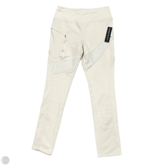 Athletic Leggings By Tahari In Cream, Size: M