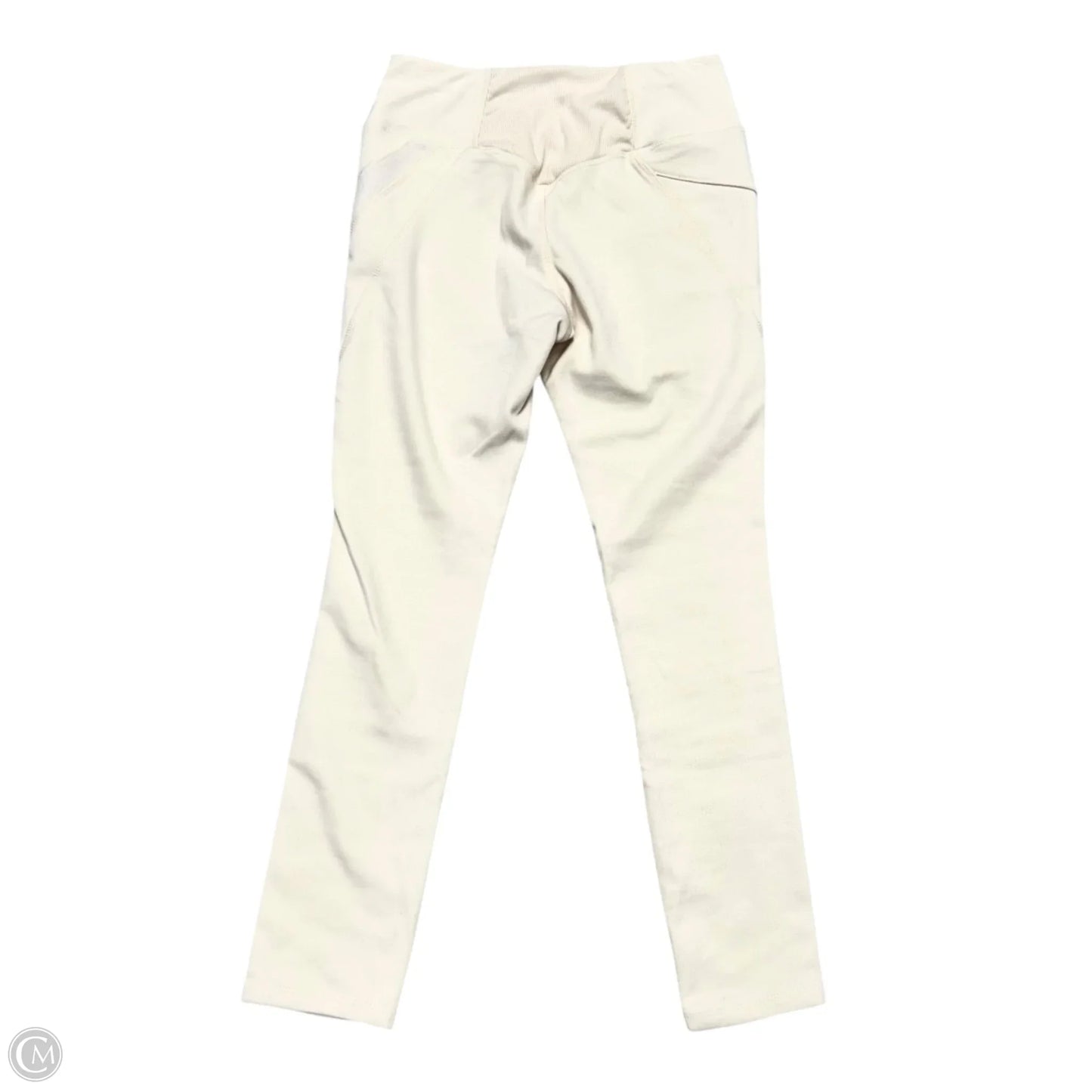 Athletic Leggings By Tahari In Cream, Size: M