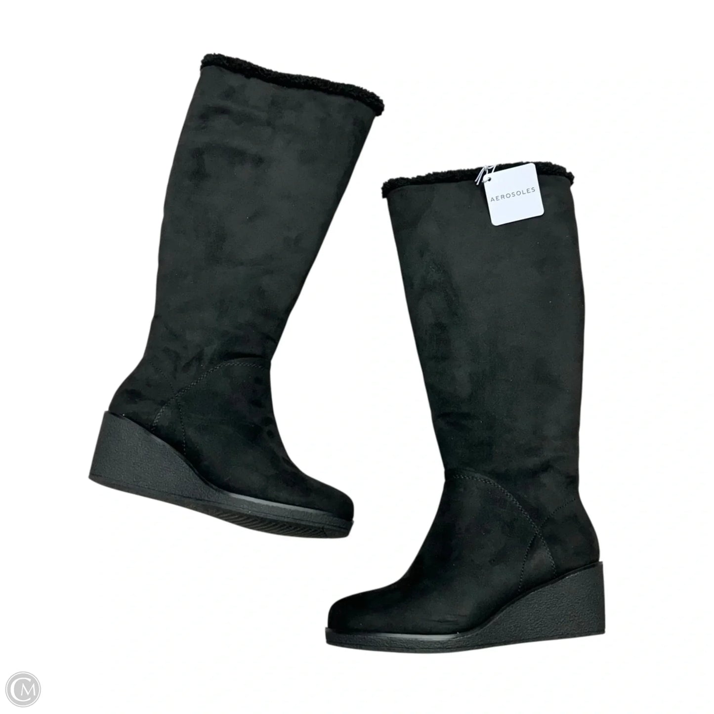 Boots Mid-calf Heels By Aerosoles In Black, Size: 6