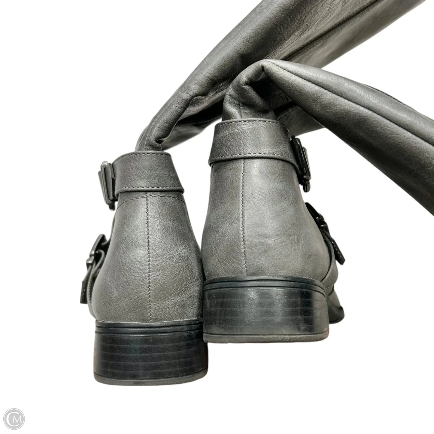 Boots Mid-calf Flats By Life Stride In Grey, Size: 9.5