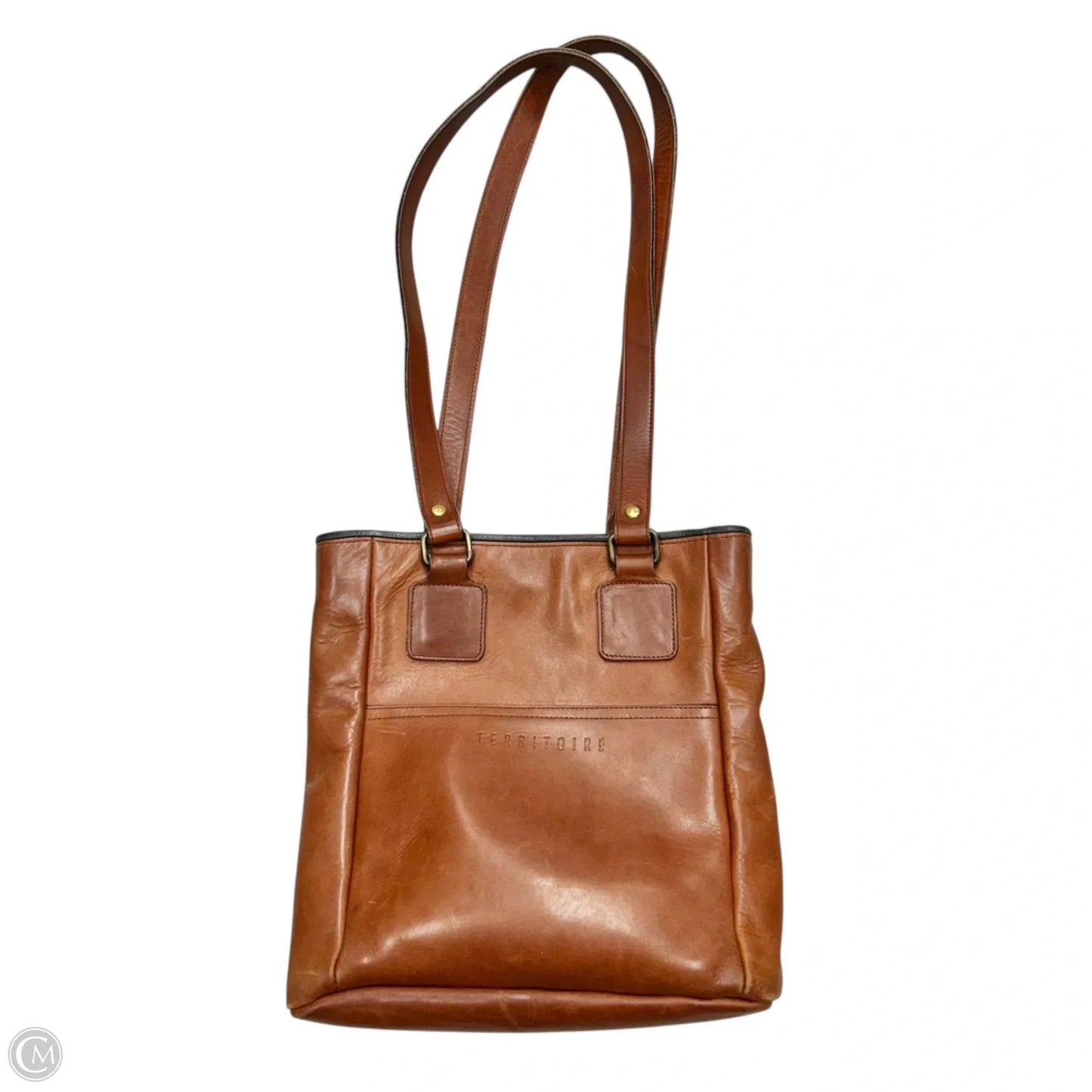 Handbag Leather By Territorie, Size: Large