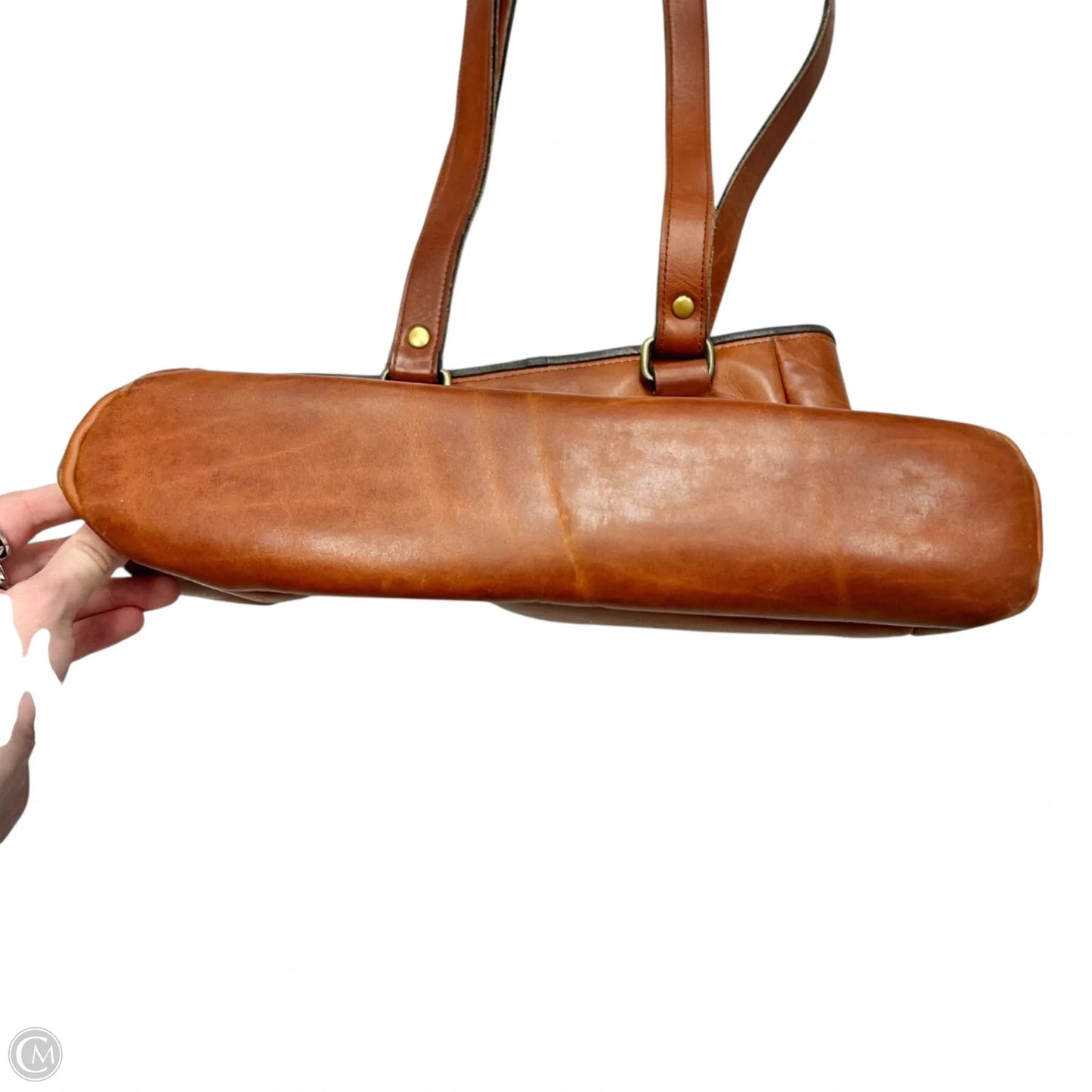 Handbag Leather By Territorie, Size: Large