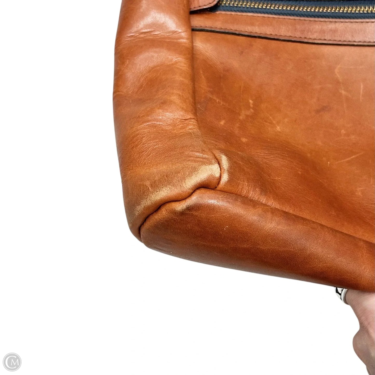 Handbag Leather By Territorie, Size: Large