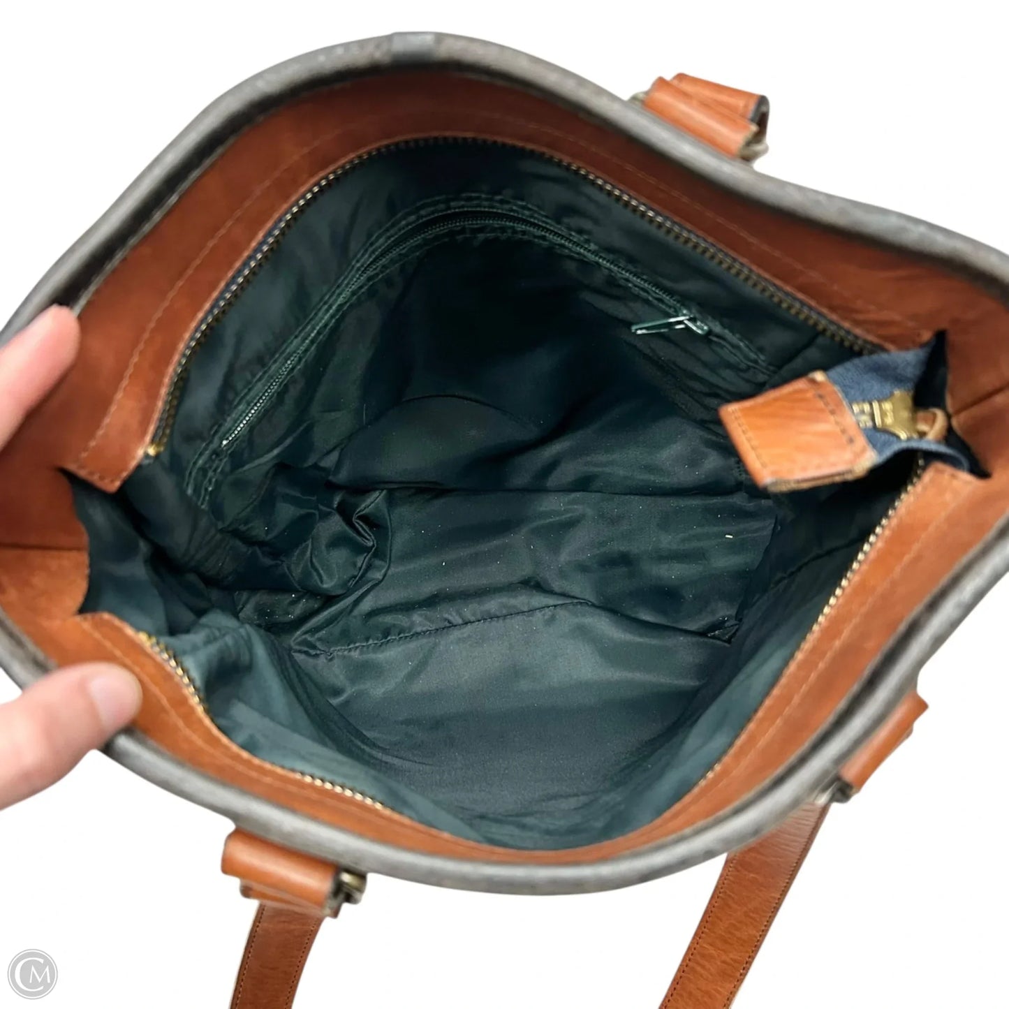 Handbag Leather By Territorie, Size: Large