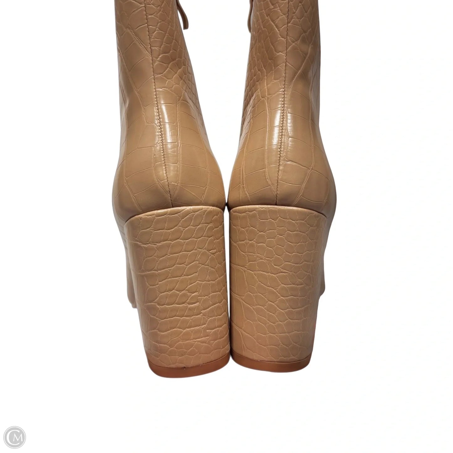 Boots Ankle Heels By Simmi London In Cream, Size: 7