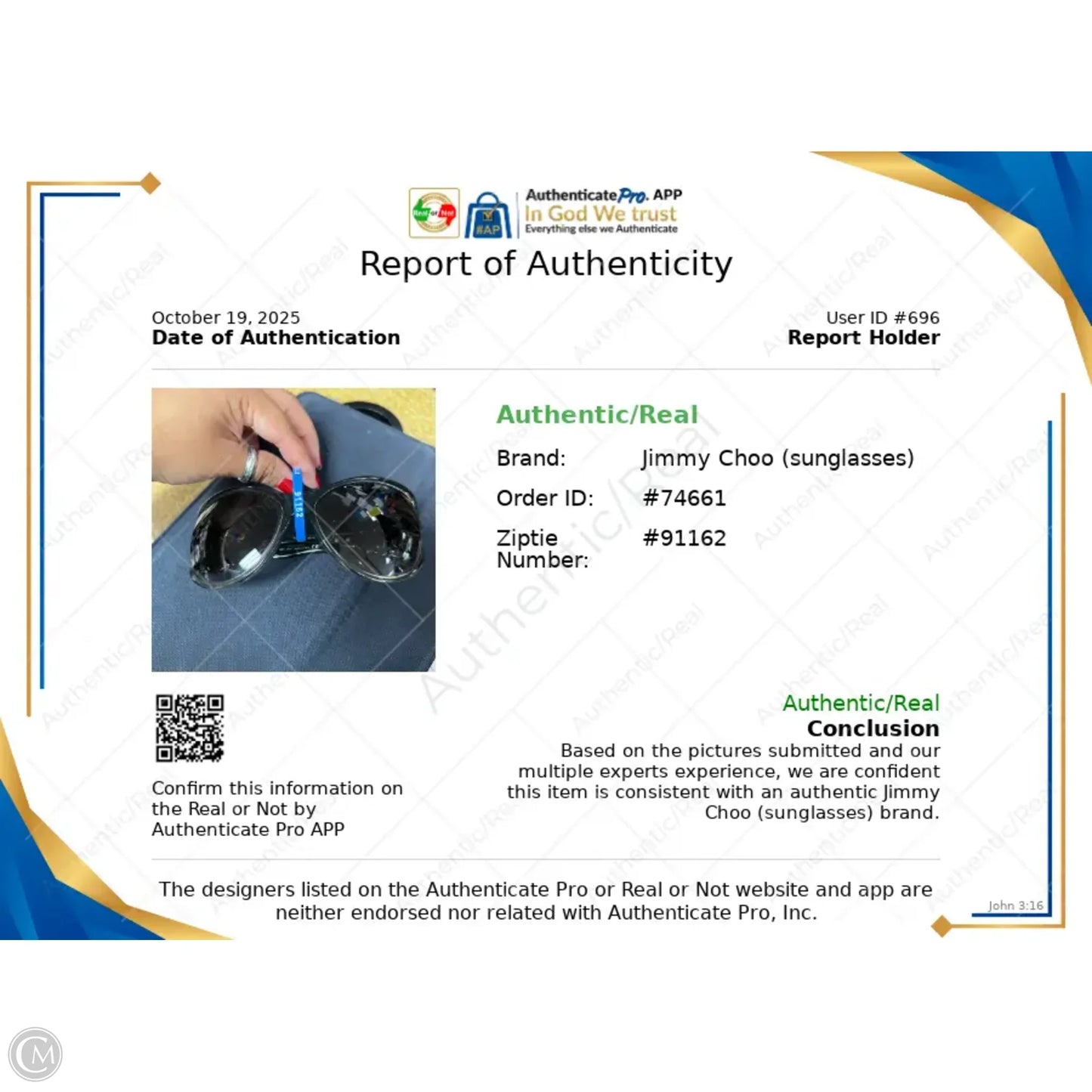 Sunglasses Luxury Designer By Jimmy Choo