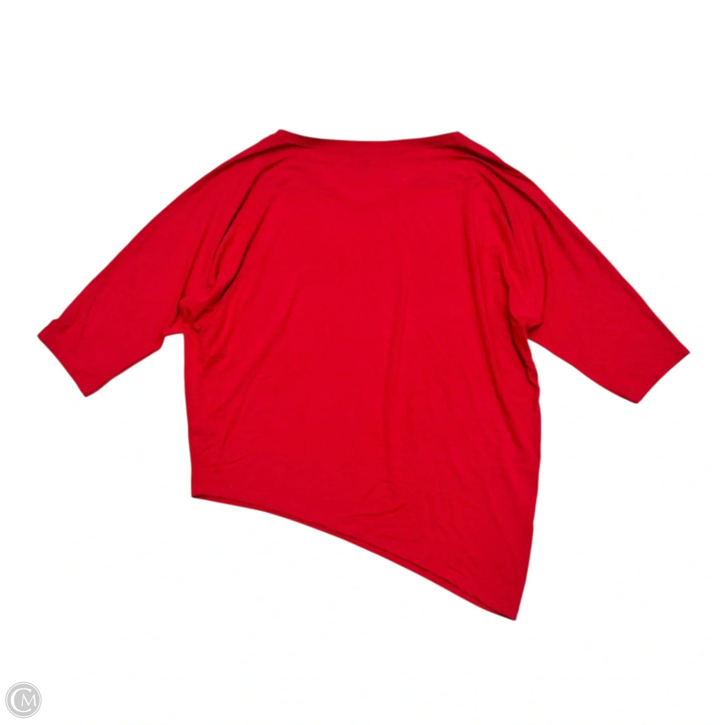Top 3/4 Sleeve By Eileen Fisher In Red, Size: L