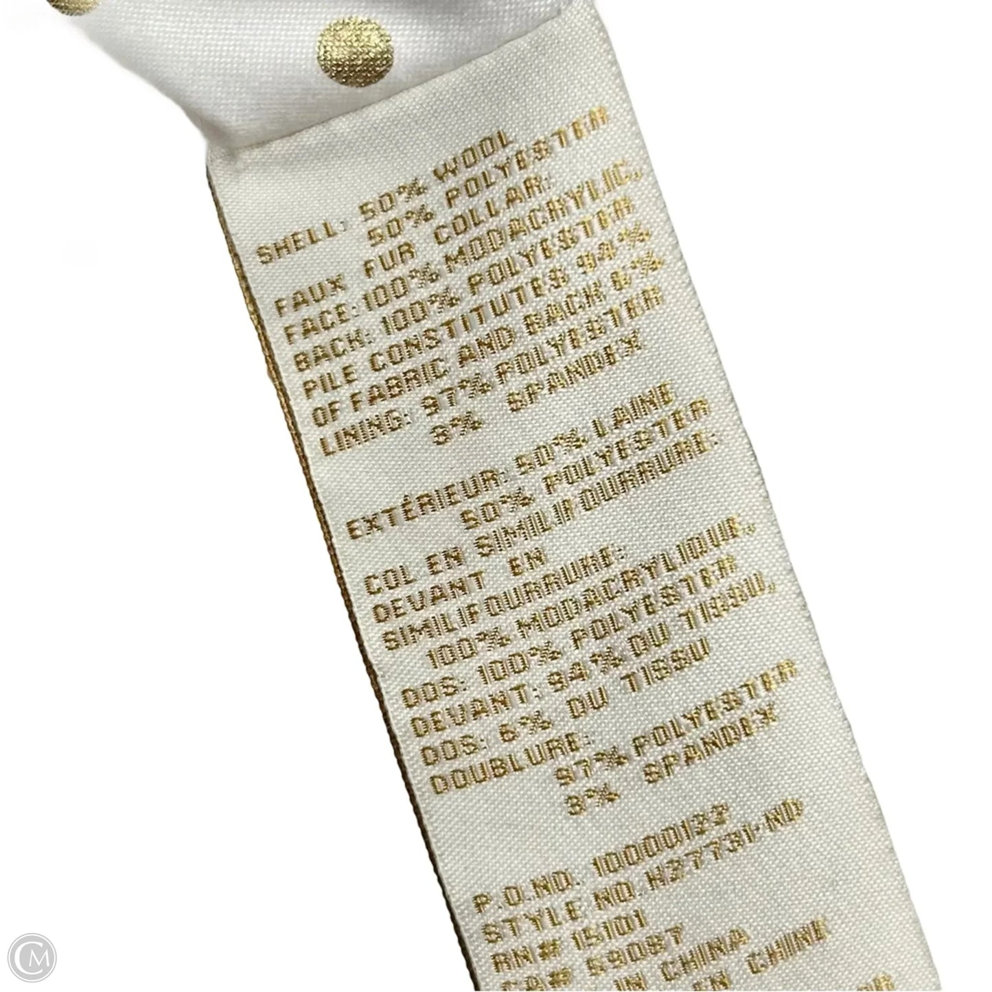 Coat Designer By Kate Spade In Brown & Red, Size: S