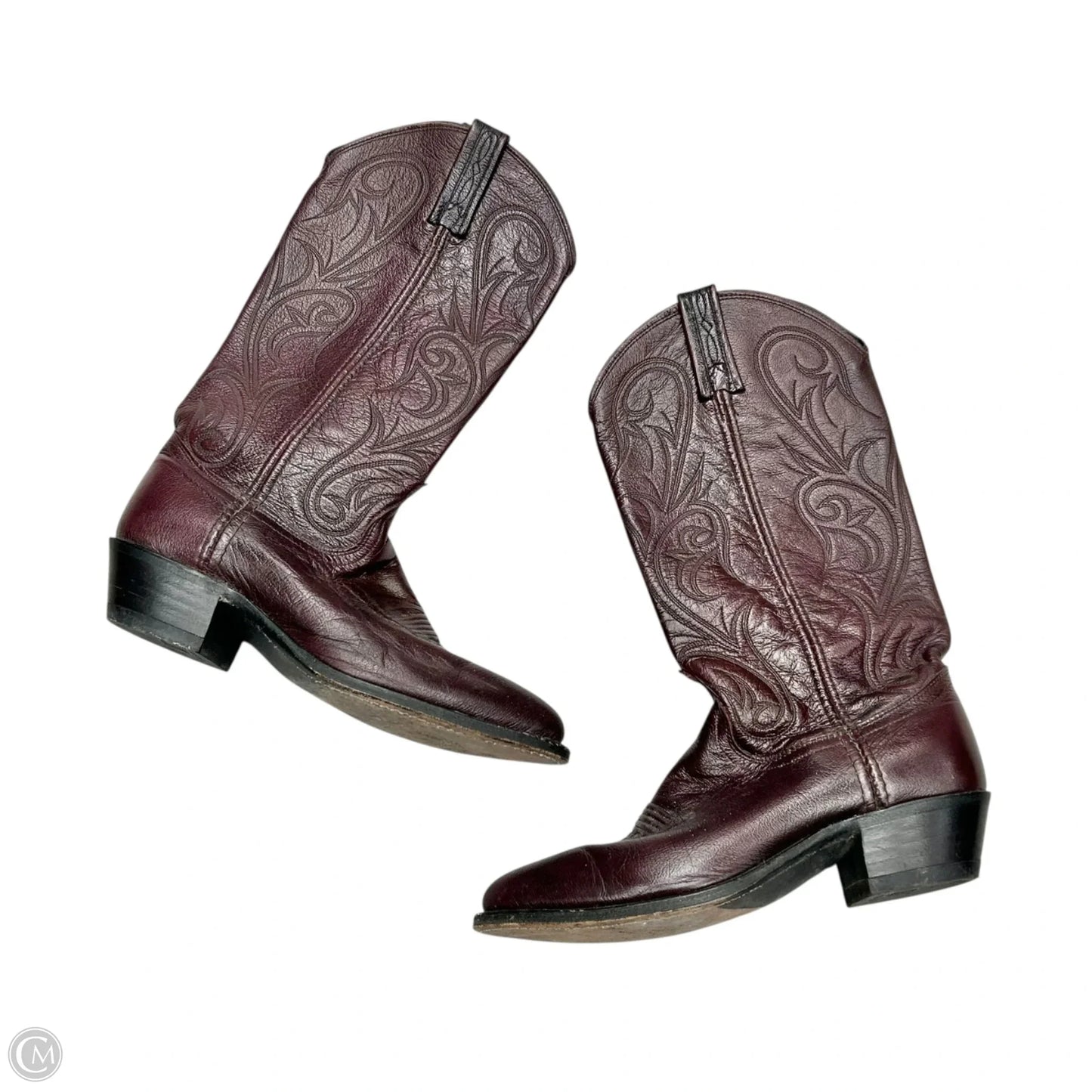 Boots Western By Dan Post In Purple, Size: 8