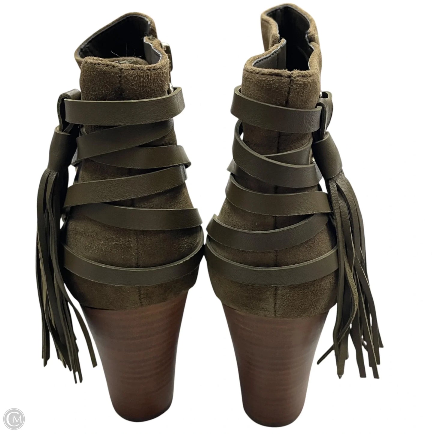 Boots Ankle Heels By Marc Fisher In Tan, Size: 9
