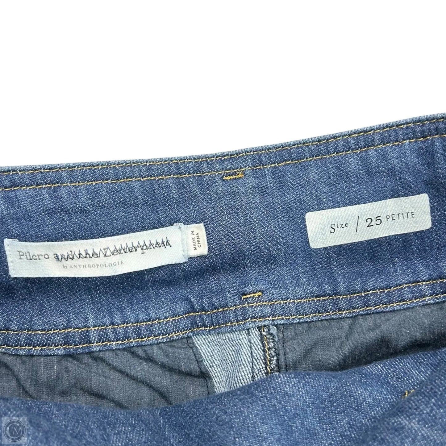 Jeans Wide Leg By Pilcro In Blue Denim, Size: 0p