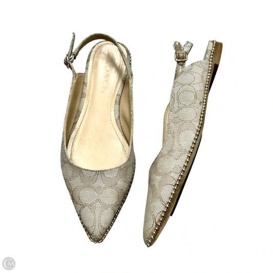 Shoes Designer By Coach In Cream, Size: 7