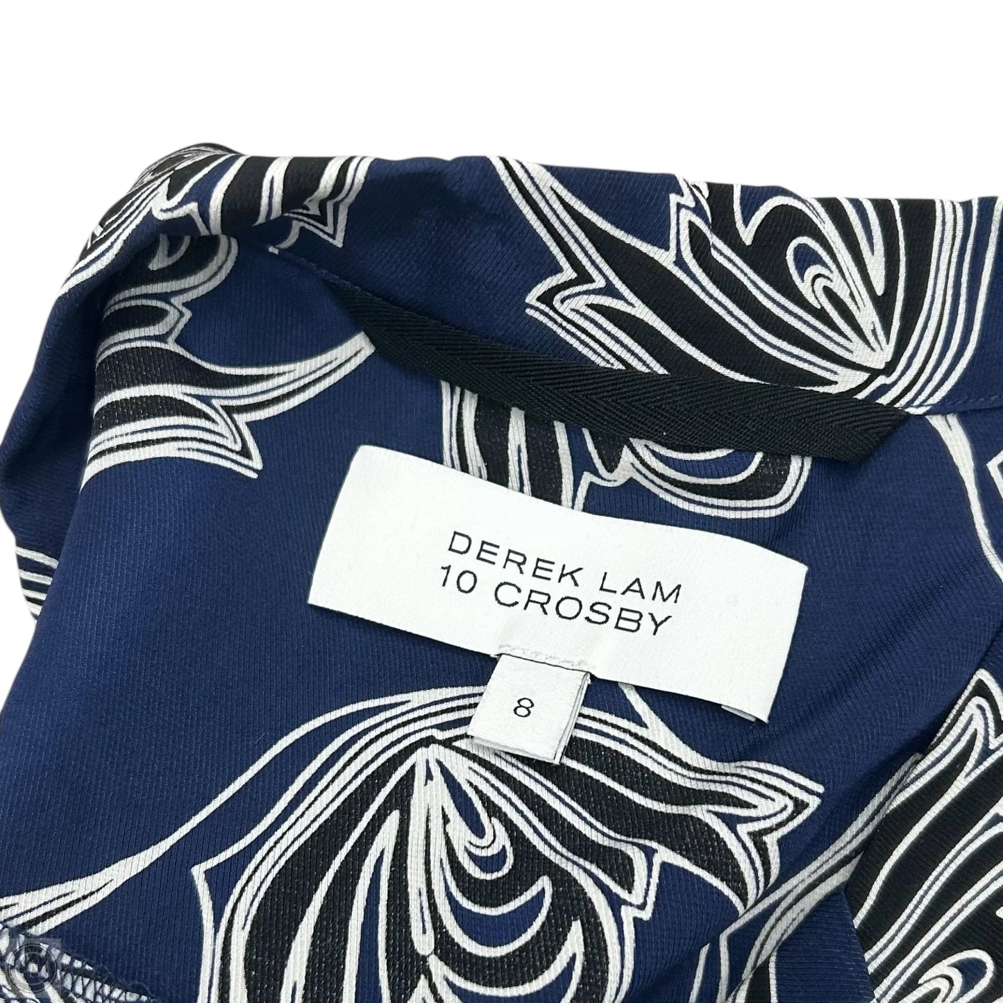 Romper Designer By Derek Lam In Blue & White, Size: M