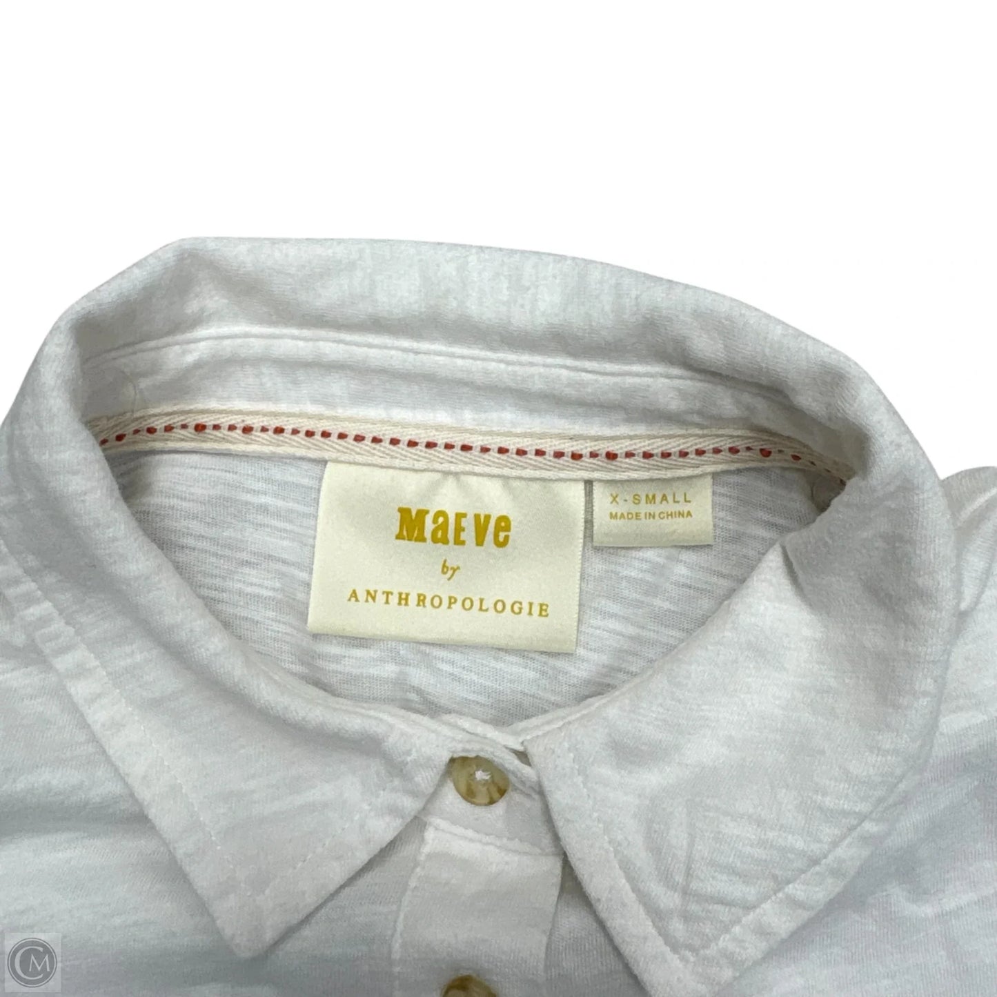 Top Long Sleeve By Maeve In White, Size: Xs