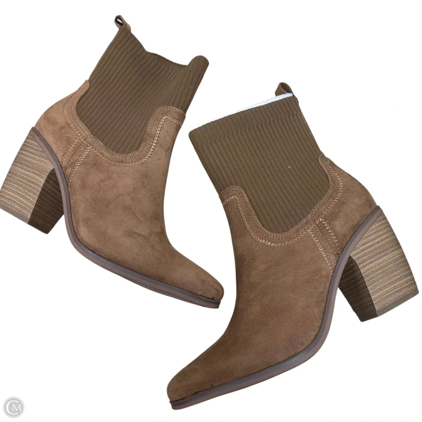 Boots Ankle Heels By Universal Thread In Brown, Size: 9