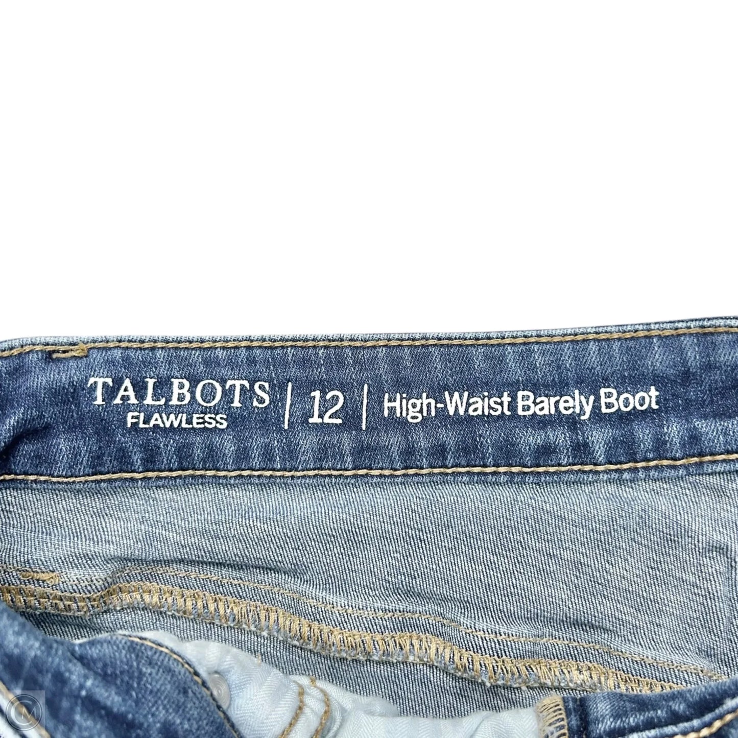 Jeans Boot Cut By Talbots In Blue Denim, Size: 12