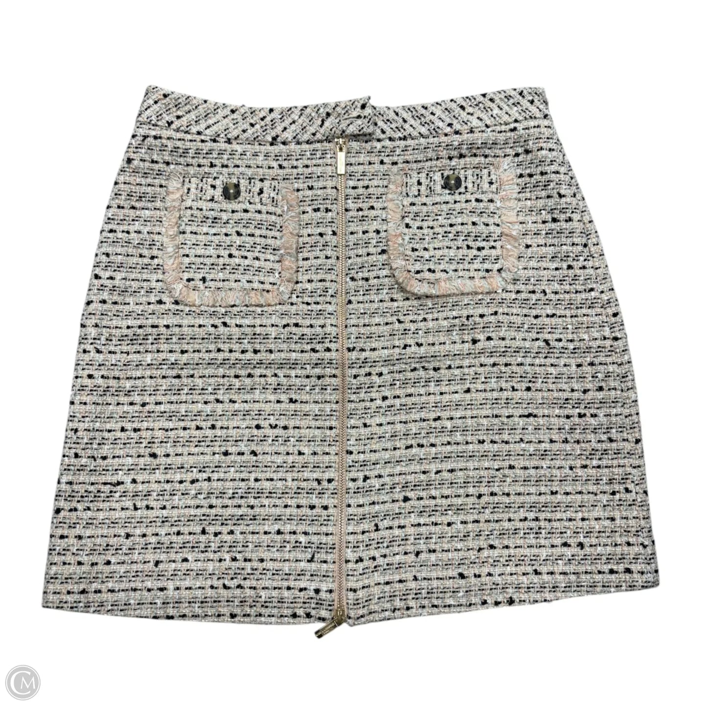 Skirt Designer By Karl Lagerfeld In Cream & Pink, Size: M