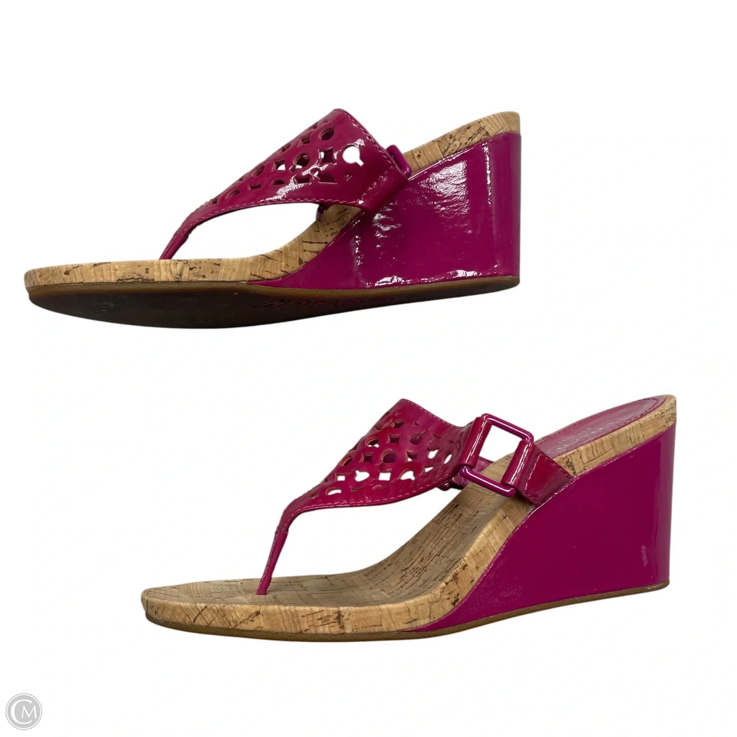 Sandals Designer By Coach In Pink, Size: 8.5
