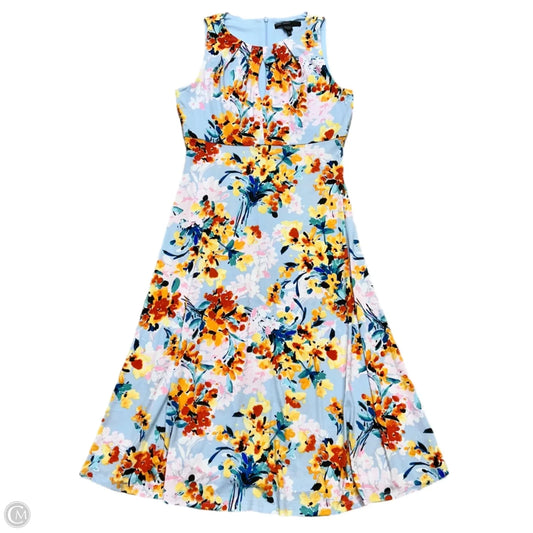 Dress Casual Midi By Maggy London In Floral Print, Size: S