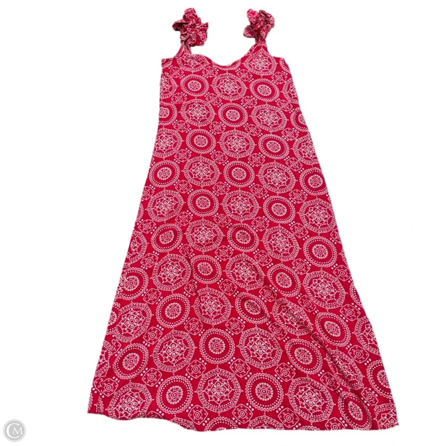 Dress Casual Maxi By Vince Camuto In Red & White, Size: Xxs