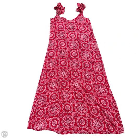 Dress Casual Maxi By Vince Camuto In Red & White, Size: Xxs