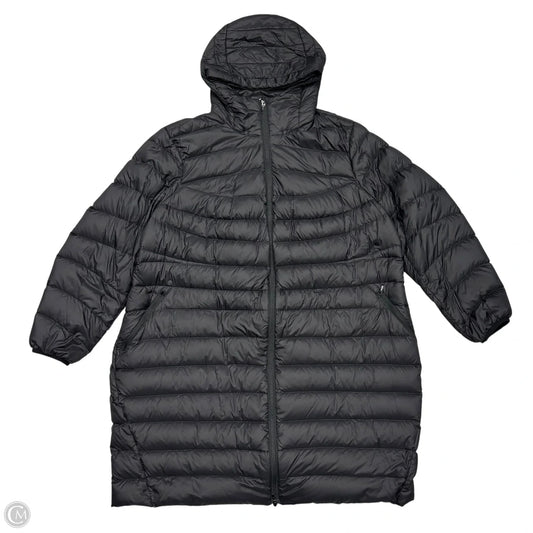 Jacket Puffer & Quilted By Lands End In Black, Size: 2x