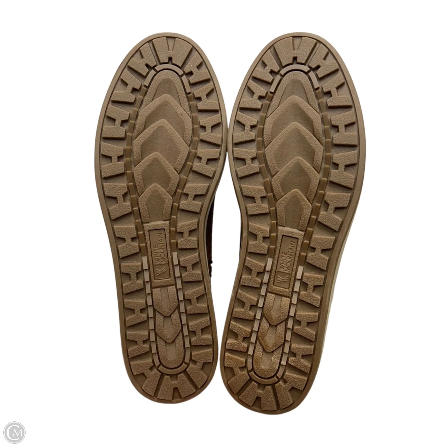 Boots Ankle Flats By White Mountain In Brown & Cream, Size: 9