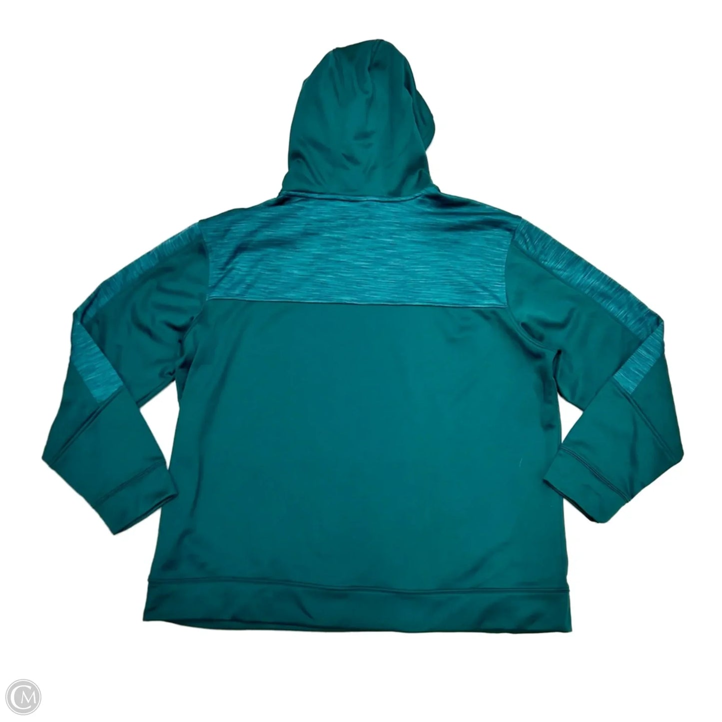 Athletic Sweatshirt Hoodie By Nfl In Green, Size: 2x