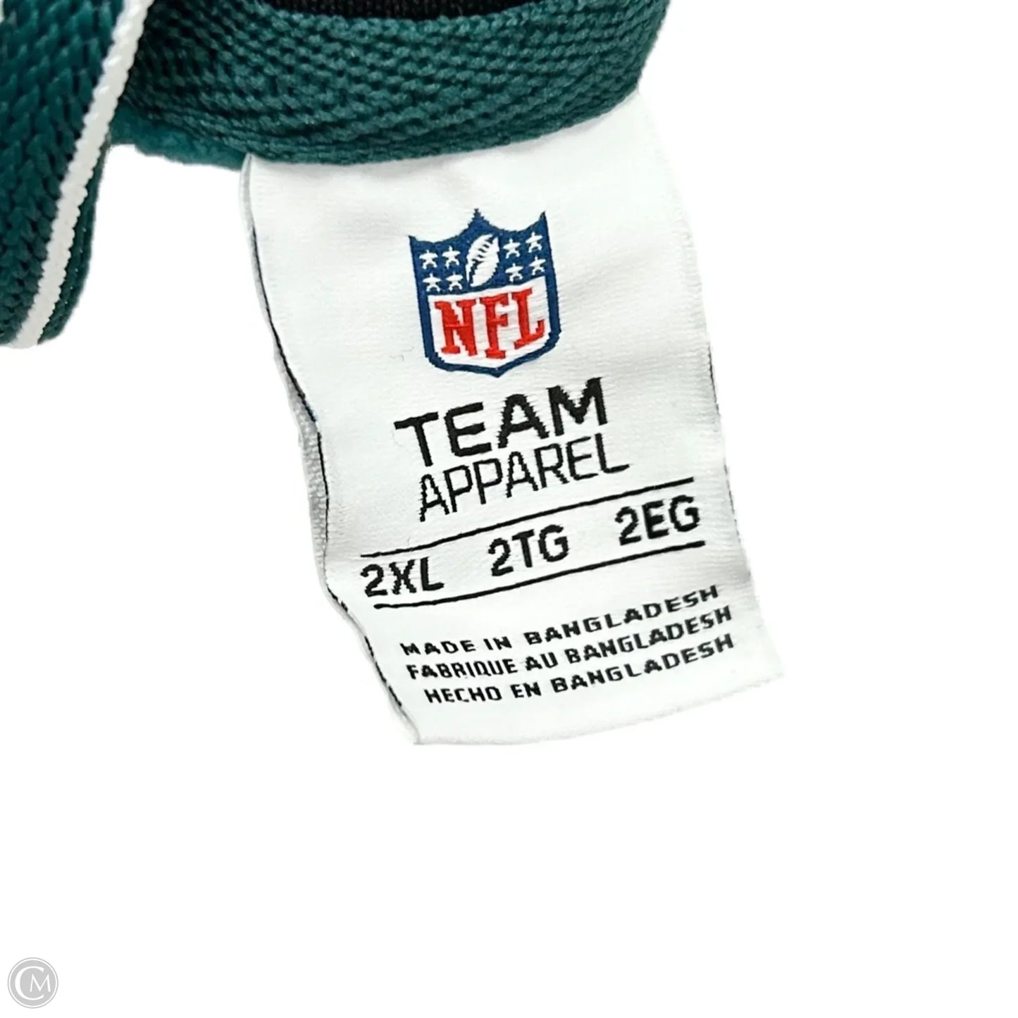 Athletic Sweatshirt Hoodie By Nfl In Green, Size: 2x