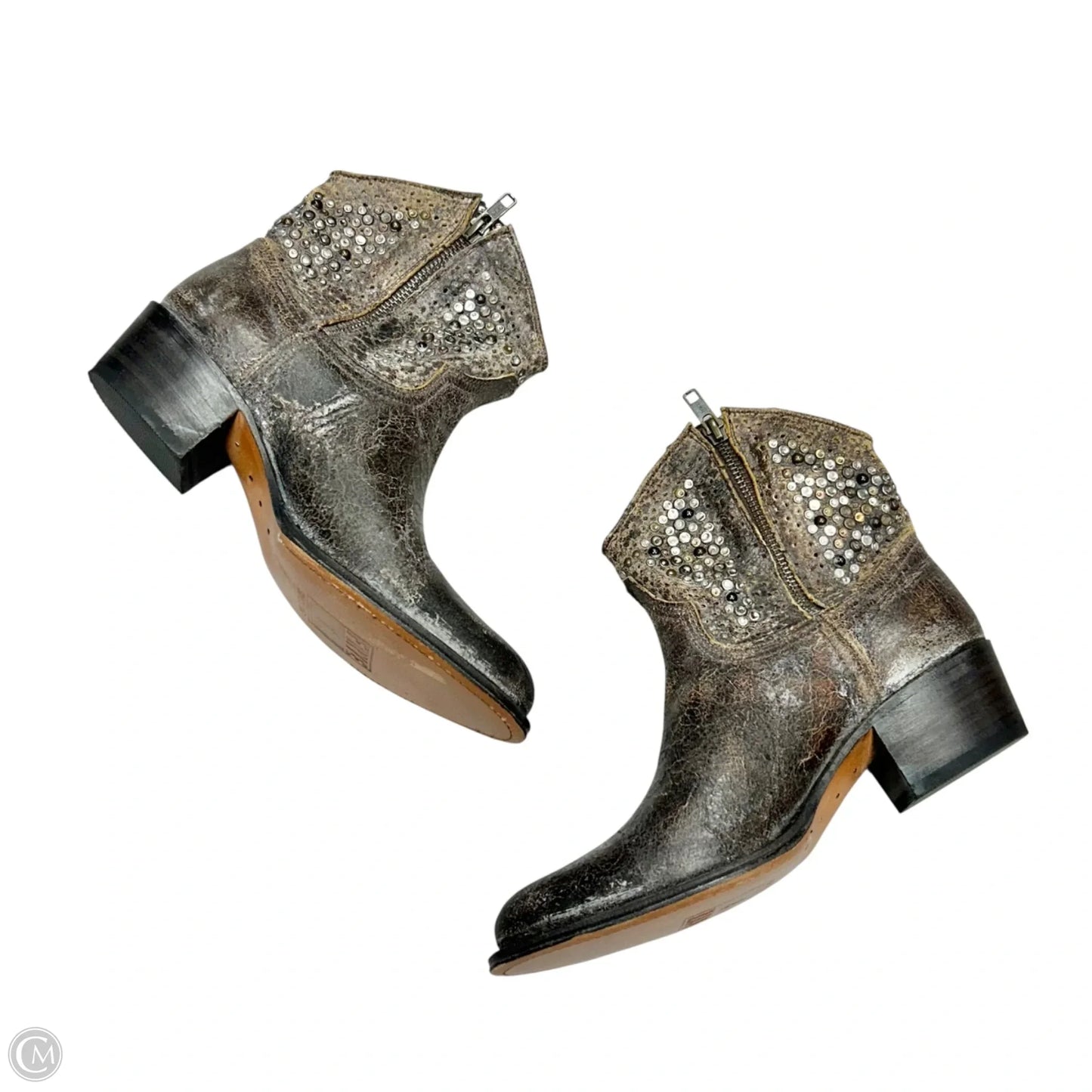 Boots Designer By Frye In Brown, Size: 7.5