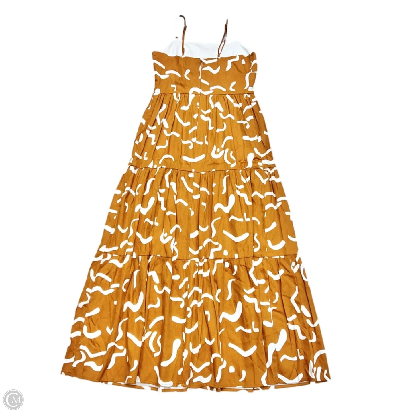 Dress Casual Maxi By Ann Taylor In Orange & White, Size: Xs