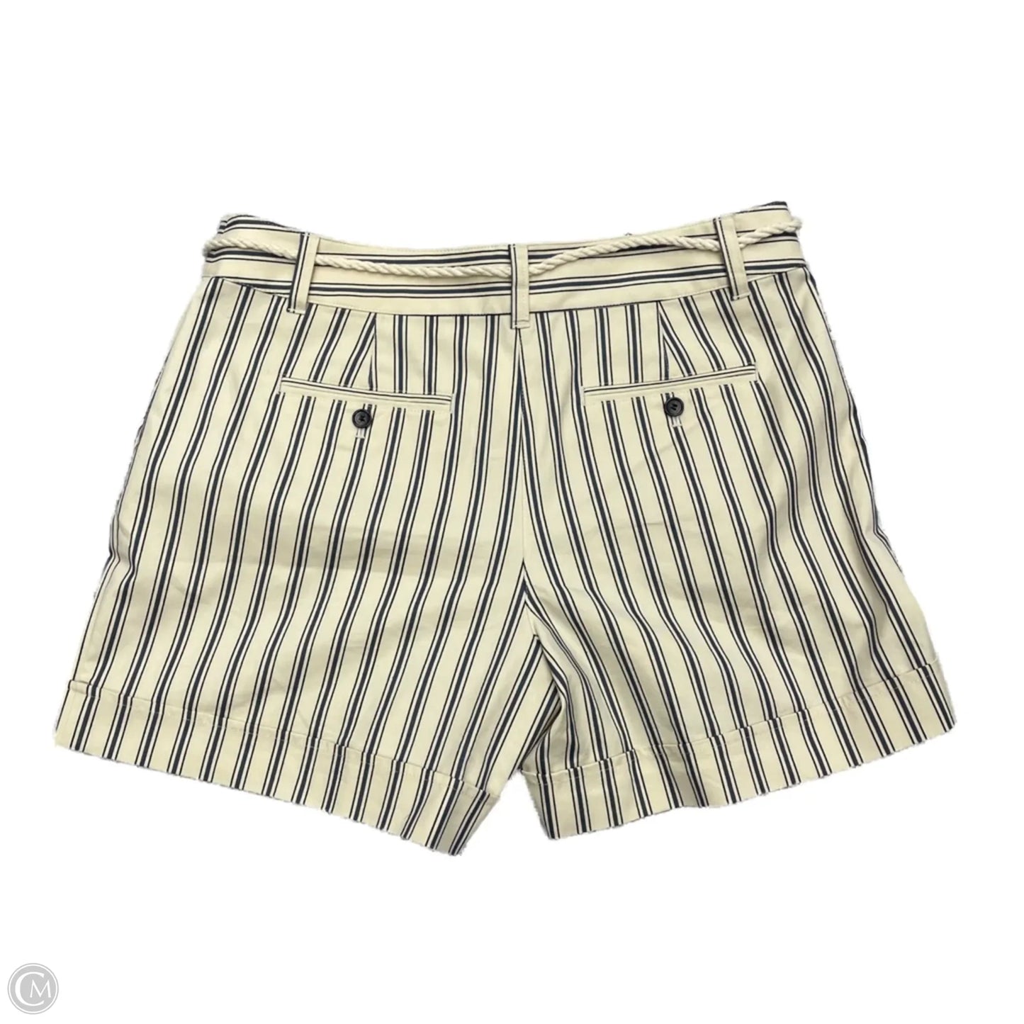 Shorts By Ann Taylor In Blue & Cream, Size: 12